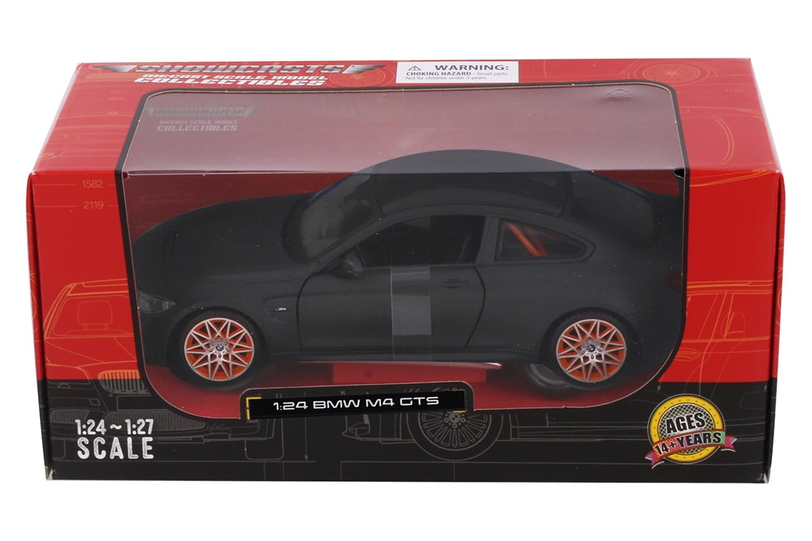 BMW M4 GTS Hardtop Sports Car, Matte Gray - Showcasts 38246GY - 1/24 Scale Diecast Model Car