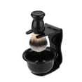 thumbnail image 1 of Kit de Brosses à Raser 3 en 1 Cadre de Rasage Base + Bol de Savon à Raser + Bol de Rasage Design Moderne Poils Brosse à Raser Matériaux Acryliques Outil de Nettoyage de Rasage, 1 of 5