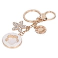 thumbnail image 2 of Five Leaf Clover Keychain, Car Keychain Multi Purpose Beautiful Practical Fashionable Wide Application  For Gifts For Decoration Black,White, 2 of 8