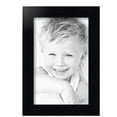 thumbnail image 2 of ArtToFrames 8.5x14 Inch Satin Black Step Lip Picture Frame, This Black Wood Poster Frame is Great for Your Art or Photos, Comes with Regular Glass (1452), 2 of 7