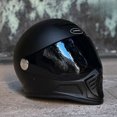 thumbnail image 3 of Casco de motocicleta de cara completa con doble lente todoterreno, casco Retro con certificación DOT, lentes negros, Cascos para motos Harley Casco moto, 3 of 5