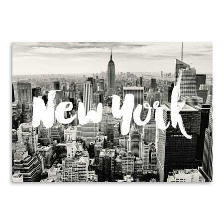 UPC: 0686457542593 | Americanflat New York Skyline White by Amy Brinkman Poster Art Print