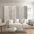 thumbnail image 2 of Hofitlead 6 Panel Room Divider,5.6FT Tall Wood Folding Partition Screens Freestanding Wall Divider, White, 2 of 8