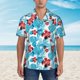 thumbnail image 2 of Fotbe Hawaiian Style Camisa Hawaiana para Hombre Unisex – Camisa Casual de Verano con Botones de Manga Corta de Algodón y Lino,Large, 2 of 7
