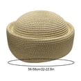 thumbnail image 6 of Straw Beret Hats for Women, Hand Woven Vintage Church Hat Elegant Pillbox Hat Artist Painter Hats for Summer Wedding Parties, 6 of 6