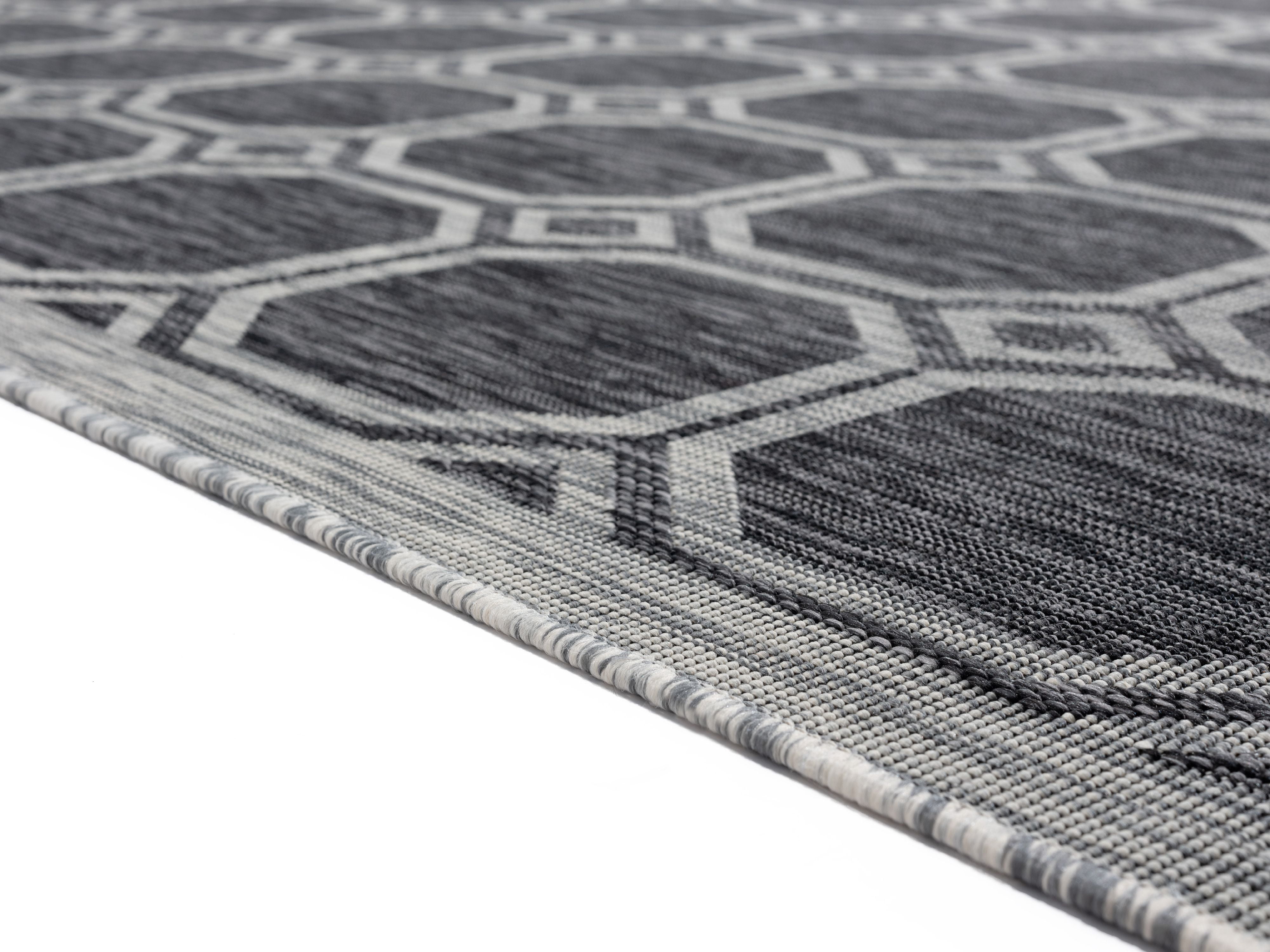 United Weavers Mali Madina Contemporary Geometric Area Rug, Black, 7'10" x 10'6"