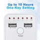 thumbnail image 3 of 1800W Intelligent Programmable Countdown Timer Socket Electronic Timer Switch Surge Protector Outlet Dual USB Port with EU Plug, 3 of 5