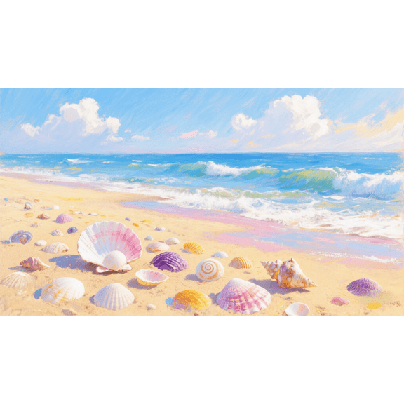 wooden puzzle Sunny Seaside Colorful Shells on the Sandy Beach Intelligent Game Fit togather a magic Art for home Decoration or Prensent 1000 pieces