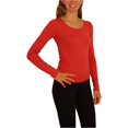 thumbnail image 2 of Aeropostale - Playera de Manga Larga con Espalda de Ganchillo para Mujer, Roja, Mediana, 2 of 5