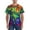 Pride Rainbow, variant on Pride Rainbow Print Men's Dry Fit Mesh Athletic Shirts Moisture Wicking Tennis T-Shirt Tops