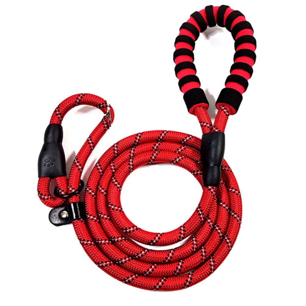 Chain Dog Leash Slip Collar Pet Walking Leads Nylon Mountain Climbing