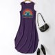 thumbnail image 3 of WILLBEST Vestido Midi Informal De Verano Para Mujer, Para Playa, Vacaciones, Estampado, Holgado, Con Bolsillos, Cuello Redondo, Sin Mangas, Largo 1645, 3 of 3