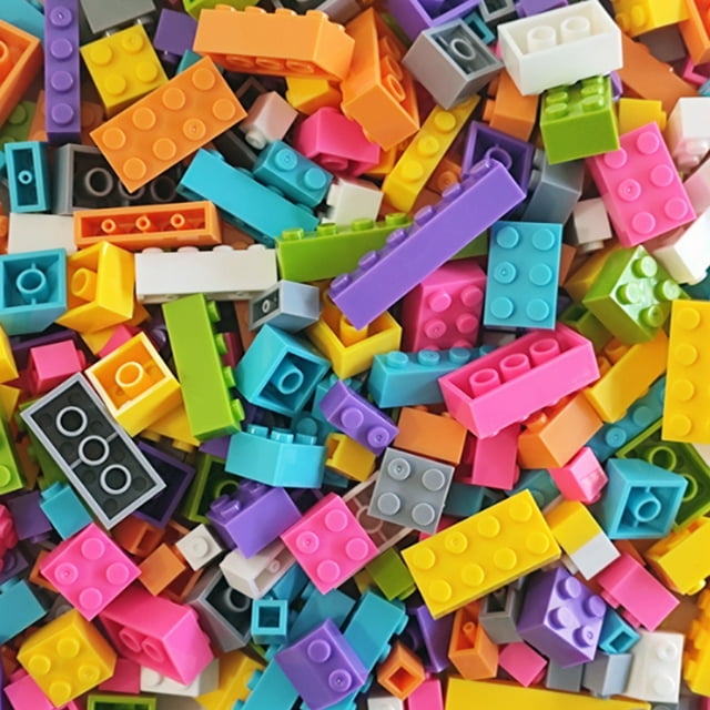 125/250g Building Blocks Bulk Set City Classic Bricks Colorful Assembly DIY Creative Toy Educational Interactive Toy for Kids,mixed color 3,250g