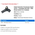thumbnail image 2 of Output Automatic Transmission Speed Sensor - Compatible with 2002 - 2006 Nissan Sentra 2.5L 4-Cylinder 2003 2004 2005, 2 of 2