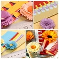 thumbnail image 2 of Pungan DIY quilling paper 60Pcs Colorful Paper Quilling Flower Strips for DIY Crafts,9.84"X1.38"X0.39", 2 of 10