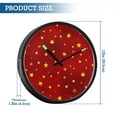 thumbnail image 3 of Indoor 12' Voice-Activated Luminous Decoration Wall Clock With LED Night Light Yellow Stars, 3 of 8