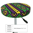 thumbnail image 4 of Fotbe Carnival Mardi Gras Stool Covers Round,Waterproof Round Bar Stool Covers Bar Chair Covers Washable Stool Cushion Slipcover for 12-14 Inch Chair-13 inch, 4 of 7