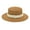 Khaki, variant on Hats Adults Unisex Retro Western Cowboy Riding Leather Belt Pearl Wide Cap Straw Hat