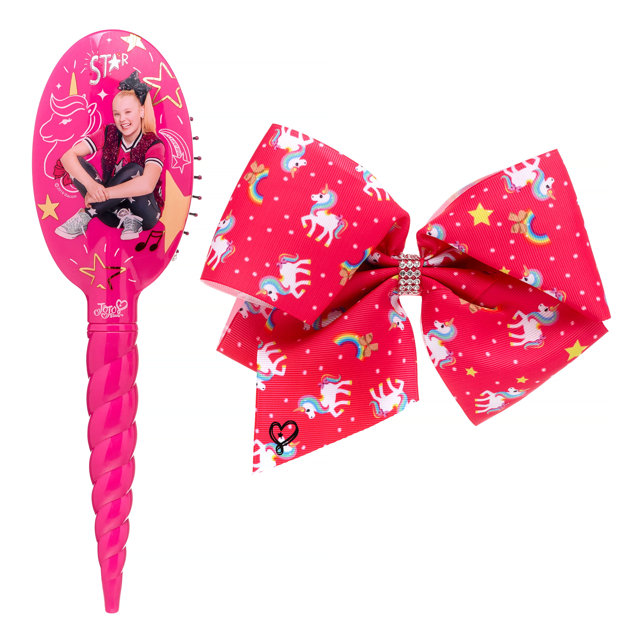 JoJo Siwa - JoJo Siwa Hair Accessory Gift Set, Pink Unicorn Hair Brush