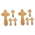 thumbnail image 4 of MLINS 8 pcs  Prayer Wooden Crosses Desktop Small Cross Holding Cross Christian Catholicism Cross, 4 of 8