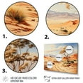 thumbnail image 3 of Designart "Namibia s African Desert I" Landscapes Floater Framed Wall Art Living Room, 3 of 7