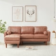 thumbnail image 6 of 80" W Sectional Sofa Couch, L Shaped 4 Seat Sofa with Reversible Chaise, Mid Century Modern Couches for Living Room Apartment Small Space, Convertible Sofa with Tufted Seat Cushion, 6 of 6
