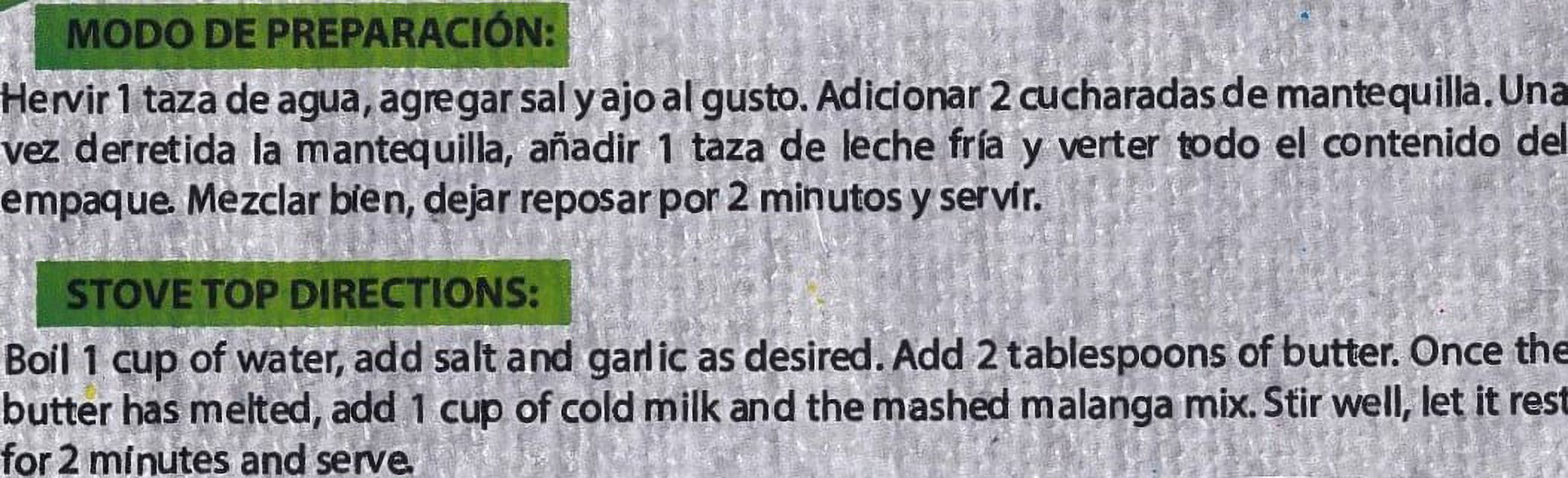 (2 pack) Latitud Zero Dried Mashed Malanga Mix, 4.4 oz
