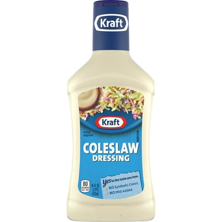 (2 Pack) Kraft Coleslaw Dressing, 16 fl oz Bottle (The Best Coleslaw Dressing)