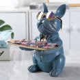 thumbnail image 5 of Estatua de Bulldog de Resina - Figura de Perro - Decoración Artesanal - Negro, 5 of 5