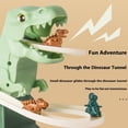 thumbnail image 3 of Vogacara Juego de ensamblaje de tobogán de dinosaurio eléctrico con tres pequeños muñecos de dinosaurio, juguetes eléctricos de dinosaurio Videojuegos portátiles, 3 of 6