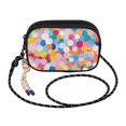 thumbnail image 2 of FORMRS Mini Crossbody Bag for Women Adjustable Shoulder Rope Travel Casual Phone Purse, Purple Colorful Circles, 2 of 7