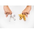 thumbnail image 2 of Cuddoll Cheetah Animal Two-Finger Puppets Amigurumi Organic Cotton Yarn Role-Play Small and Cute Toddler Durable Crochet Knitted USA Handmade Toys Birthday, and Easter Adorable Gift for Kids set of 2, 2 of 3