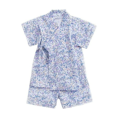 

Girls Floral Spring Casual Short Sleeve Japanese Outfit Japanese Style9 2 Piece Sizes 3-4 Years
