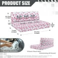 thumbnail image 7 of XYZCANDO Heart Rv Dinette Cushion Covers Dwarf Bench Cushion Easy to Install Rv Accessories for Inside Sofa Covers for 2 Cushion Couch Comfortable Rv Dinette Cushions Furniture Covers White, 7 of 7