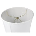 thumbnail image 5 of 14"x16"x17" Prestige Large Drum Lampshade White Shantung, Unisex Cylinder Shade for Tall Table Lamps, 5 of 6