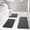 Ocean Ripple Dark gray, variant on CHAKME Non-Slip 3 Piece Bathroom Rugs Set - Bath Mat for Tub, Shower, and Toilet, Rustic Lattice purple