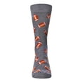 thumbnail image 4 of MeMoi Men's "Football Fan" Rayon from Bamboo Blend Novelty Crew Sock - Mens - Male, 10-13, Black, 4 of 6