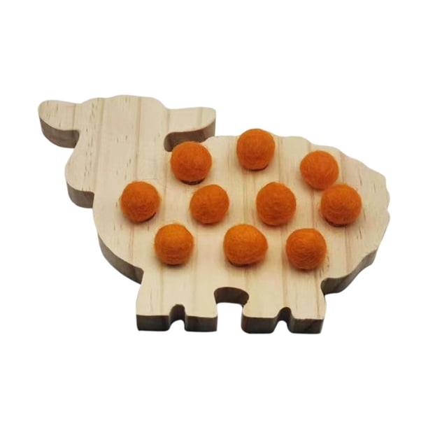 Juego de conteo y combinación de cuentas Montessori, juguete de aprendizaje para niños Oveja
