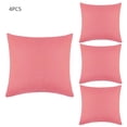 thumbnail image 2 of Cushion Cover, Watertight Throw Pillow Case Garden Cushion Cover Balcony Throw Pillow Case for Outdoor Decoration Pink/4 Pcs, 2 of 8