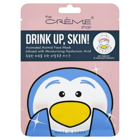 The Creme Shop Drink Up, Skin! Animated Animal Face Mask, 0.85 fl oz
