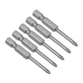 thumbnail image 5 of 5 Piezas de Brocas Magnéticas Phillips, Vástago Hexagonal S2 Herramienta Eléctrica, 3.0xPH0, 5 of 5