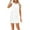 White, variant on Womens Dresses Plus Size Knee Length Crew Neck Sleeveless Ruched Elegant Midi Dresses Solid Casual Dressy Fitted Pullover Dresses Comfort Vacation Dresses White S