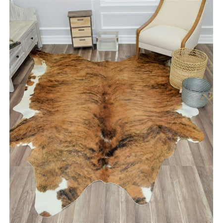 Rugs America Hand Curated Cowhide Collection Medium Exotic 28 HC28 Contemporary Animal Area Rug 6 x8