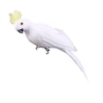 thumbnail image 2 of 12 Inch Lifelike Feather Parrot Figurine, Vivid Yellow Artificial Bird Ornament with Realistic Details for Garden, Patio, Porch, Window Sill and Home Farmhouse Decor, Pack of 1, 2 of 4