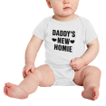 thumbnail image 2 of Daddy's New Homie Baby Romper Infant Boy Girl Baby Clothing, 2 of 5