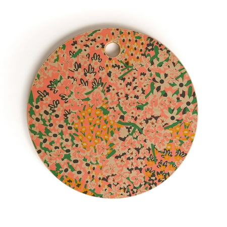 

Society6 Holli Zollinger Bengal Maya Floral Round Cutting Board