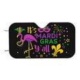 thumbnail image 7 of Daiia Mardi Gras with Flamingo Windshield Sun Shade for Car SUV Truck (Small ), Car Sun Shade Windshield, Car Shades for Front Windows, Sunshade for Car Windshield, 7 of 7