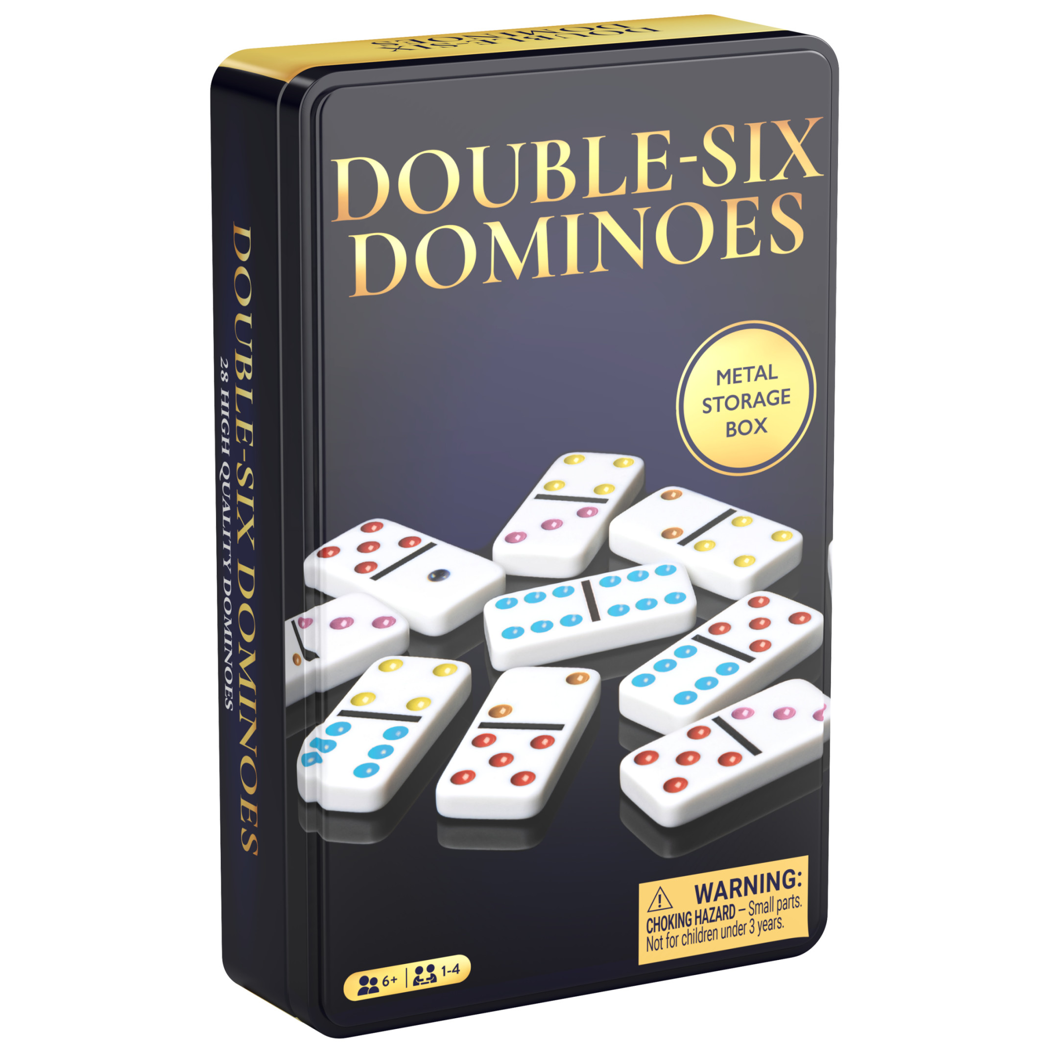 Spin Master Games Classic Double 6 Dominoes Set With Storage photo 6