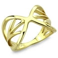 thumbnail image 1 of Alamode TK3624-5 Bague en Acier Inoxydable Or IP pour Femmes Sans Pierre - Taille 5, 1 of 1