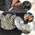 thumbnail image 4 of Yayeee Ashtray with Lid for Cigarette Smokeless Stainless Steel Home Ash Holder, Black Lines, 4 of 7